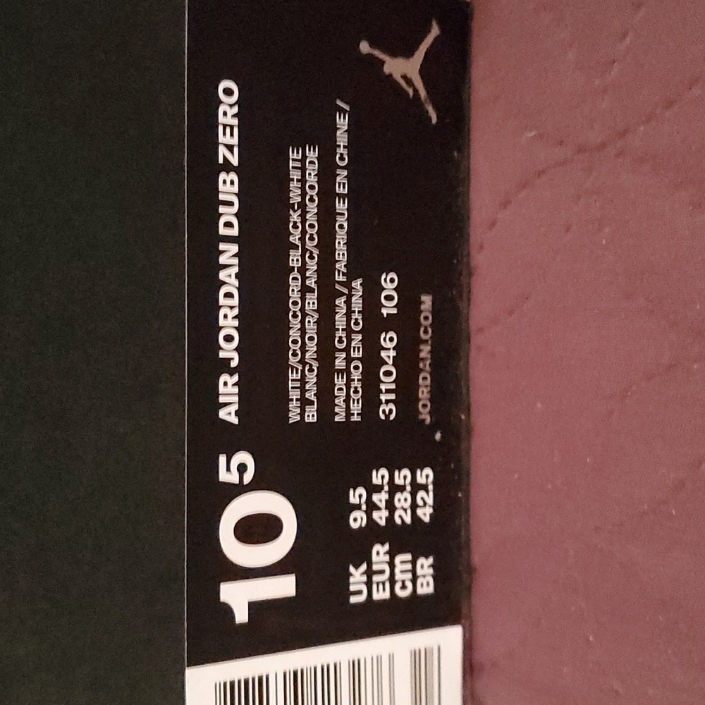 Air Jordan dub zero concord black white